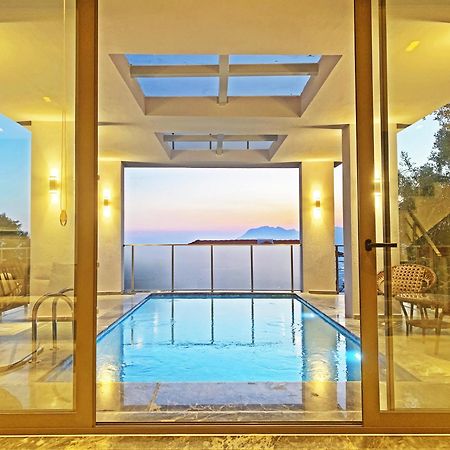 Villa With A Private Heated Pool, Jacuzzi, Overlooking Spectacular Views Of The Sea Каш Екстериор снимка